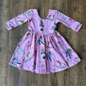 Eleanor Rose Girls Pink Nutcracker Twirl Christmas Dress Ballerina Size 18M
